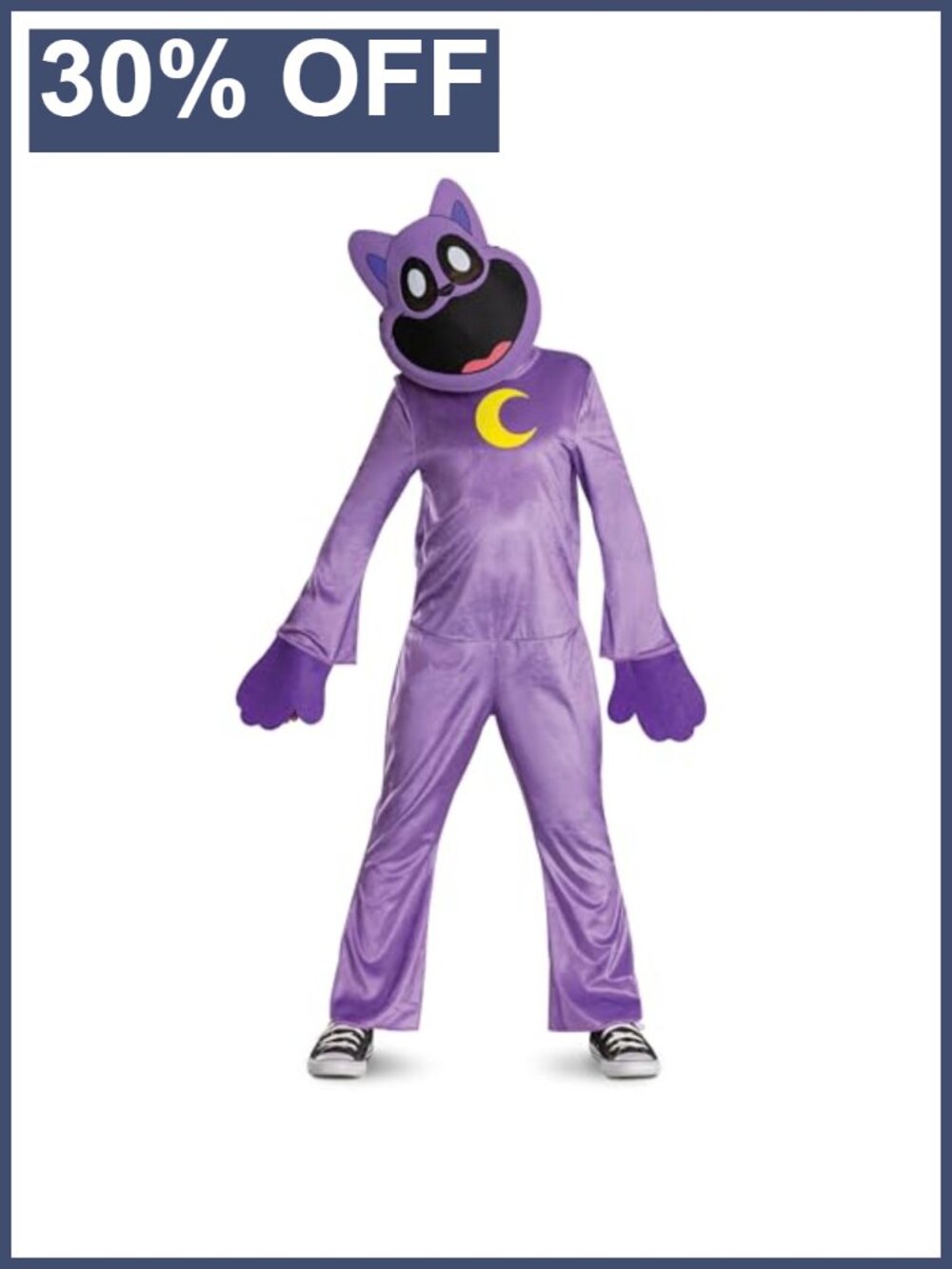 Kids Catnap Costume Jumpsuit Mask Halloween Cosplay